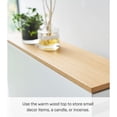 thumbnail image 6 of Yamazaki Home Pull-Out Bathroom Storage Cabinet, White, Steel + Wood,  Holds up to 12 rolls of toilet paper and a toilet brush, No Assembly, 6 of 7