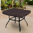 thumbnail image 6 of COVERS&ALL Square Table Top Cover, 12 Oz Waterproof UV & Weather Resistant, for Patio Outdoor Garden Lawn Furniture Coffee Side Table (24"L x 24"W x 6"H Inches, Coffee), 6 of 7