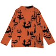 thumbnail image 4 of Evdexr Halloween Sweaters for Women Ghost Pumpkin Graphic Jackets 2026 Long Sleeve Knit Button Down Cardigans Plus Size Loose Cardigan Sweaters S, 4 of 5