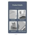 thumbnail image 4 of Home Adult Bathroom Accessories Toilet Squat Stool Removable Non-Slip Toilet Seat Stool Portable Squat Stool, 4 of 5