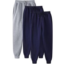 BLCHUNen 3PC Sweatpants for Men Drawstring Elastic Waist Joggers Pants Daily Home Workout Running Active Gym Causal Pants