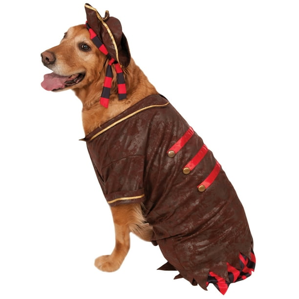 Pirate Buccaneer Caribbean Boy Big Dog Pet Halloween CostumeXxl