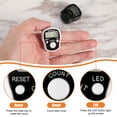 thumbnail image 4 of 2Pcs Electronic Counters LCD Display Game Small Counter Plastic Fingers Counter Ring-type Number Tools Household Knitting Weave Marker, 4 of 9
