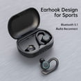 thumbnail image 3 of Auriculares Bluetooth deportivos Txmfgh: miniauriculares inalámbricos con reducción de ruido, batería de larga duración y resistencia al agua IPX7., 3 of 8