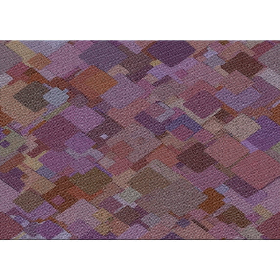 Ahgly Company Indoor Rectangle Patterned French Lilac Purple Area Rugs, 5' x 8'