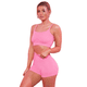 thumbnail image 3 of Traje de yoga para mujer, pantalones cortos de yoga de cintura alta, sujetador sin costuras con rosca, traje de fitness, 3 of 6