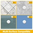 thumbnail image 3 of Topes de puerta AFFIXERS protectores de pared de silicona 5 cm, paquete de 10, 3 of 6