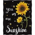 thumbnail image 2 of Sunflower Gifts Blanket for Women Girls, Sunflowers Throw Gifts for Sunflower Lovers Adult Kids, Christmas Birthday Valentine''s Day You are My Sunshine Gifts Blanket for Home Bed Couch, 2 of 6