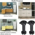 thumbnail image 4 of 24 Pieces Plastic Cabinet Legs, Furniture Feet, Adjustable Furniture Leg, Black Plastic Furniture Legs With Clip Fixing Base For Kitchen Furniture, Ca, 4 of 5