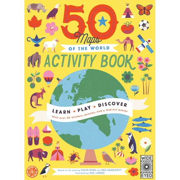 Americana 50 Maps of the World Activity Book: Learn - Play - Discover with Over 50 Stickers, Puzzles, and a Fold-Out Poster, Book 11, (Paperback)