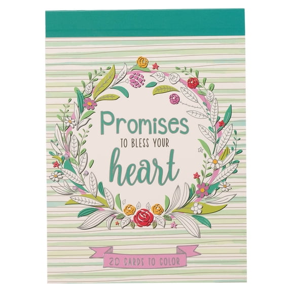 Promises To Bless Your Heart - 20 Inspirational and Exquisitely Designed Cards To Color Expressions of Faith to Inspire Creativity and Relaxation Stationery Postcard Size, 6.5 x 4.75