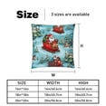 thumbnail image 5 of Christmas sled Set of 2 Velvet Throw Pillow Covers Inserts for Bed Pillow, Decorative Pillows - 16x16 18x18 20x20 Inches with Unique Patterns for Various Occasions, 5 of 6
