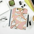 thumbnail image 7 of FMSHPON Marble Texture Golden Marbling Clipboard Hardboard Wood Nursing Clip Board and Pull for Standard A4 Letter 13x9 inches, 7 of 7