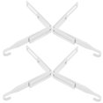 thumbnail image 1 of Raindrops 4Pcs White Over Door Hooks Adjustable Metal Hanging Rack for Cabinet Storage and Home Organizer, 1 of 8