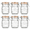 6pcs, variant on Wide Mouth Mason Jars 32 oz 6 Pack Airtight Glass Canister for Kitchen Pantry Coffee Sugar Beans Flour Snacks