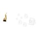 thumbnail image 5 of Figura de llama de resina, escultura de arte moderno y adhesivos de pared de espejo acrílico con forma de para decorar la pared del sofá, el telev, 5 of 8