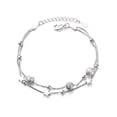 thumbnail image 1 of Pulsera de doble capa con cuentas de transferencia, cuentas redondas, estrella de cinco puntas, estilo coreano para mujer, estilo japonés y coreano, simple, combinable, fresca y única, joyería de mano, 1 of 5