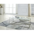 thumbnail image 3 of Topline Home Furnishings Coffee Table with Glass Top, 3 of 3
