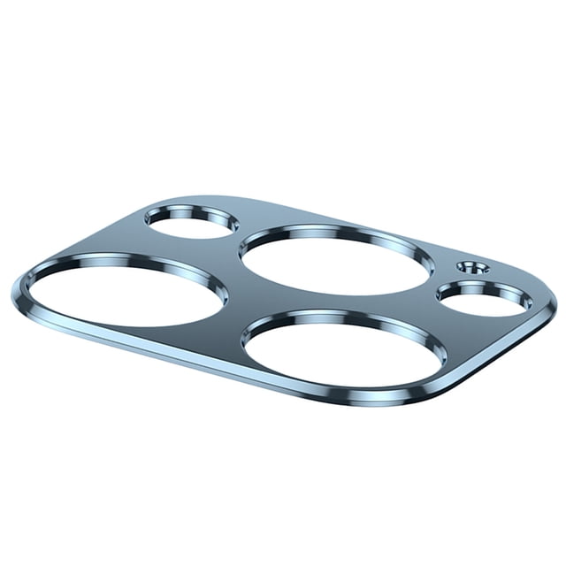 Nueva cubierta de la cámara del teléfono Protector de película de lente de cámara de teléfono de aleación de aluminio, negro, reemplazo Teléfono y Comunicación Azul marino i12Pro máximo