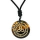 thumbnail image 4 of Colgante de triquetra antiguo Yuyangstore Collar con COLGANTE de Joyería talladas lisas Negro Amarillo, 4 of 8