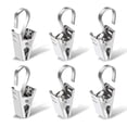 thumbnail image 1 of Clips para cortinas, paquete de 10 clips de acero inoxidable para luces de cadena para exteriores, decoración de fiestas, colgar fotos, tiendas de campaña, manualidades, 1 of 5