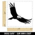 thumbnail image 2 of California Condor Vulture Bird Flying Self-Inking Rubber Stamp Ink Stamper - Sky Blue Ink - Small 1 Inch, 2 of 7
