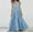 Blue Camis Sleeveless Round Neck Dress for Women, variant on SMihono Summer Plus Size Peplum Ankle Beach Dress for Women Bandage Strap Sleeveless Slip Classic Daily Solid House Dress Sexy Scoop Babydoll Comfy Tiered Pleated Big Swing Smocked Black 4
