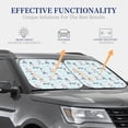 thumbnail image 4 of Daiia Poodle Playing Skateboard 2PCS Car Windshield Sun Shade, Foldable Sun Shield for Car Front Window, Auto Sun Blocker Visor Protector Universal for Truck SUV Pickup-Small, 4 of 7
