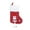 Red, variant on Wdhugt Grey Christmas Plush Hanging Leg Gift Bag Stocking For Tree Decoration And Gifts Cloth Material Grey