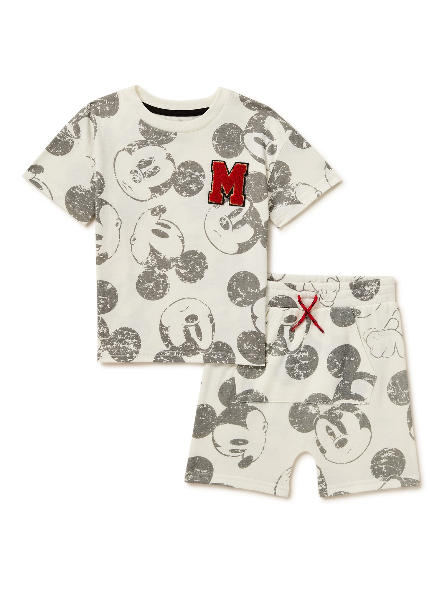 Disney Mickey Mouse Toddler Boys T-Shirt and Shorts, 2-Piece Set, Sizes 12 Months-5T