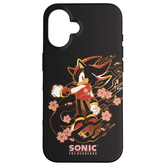 Funda para iPhone 16 Sonic The Hedgehog Shadow con Flores de Cerezo
