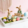 thumbnail image 6 of Dianli Gifts Easter Figurines Resin Bunny Cute Cartoon Rabbit Resin Ornaments Adorable Easter Rabbit Desktop Garden Figurine Cheerful Spring Home Decor Gift for Kids, 6 of 7