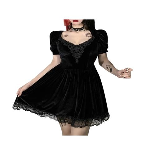 short sleeve wednesday addams dress