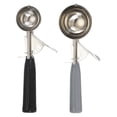 thumbnail image 1 of Uxcell 2 Pcs Cookie Scoops, Ice Cream Scoop with Trigger for Baking Cookie Dough Rice Pudding Kitchen Gadget, Black, Gray, 1 of 6