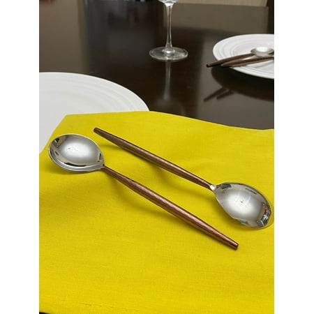 

Contemporary Home Living 6pc Brown Stainless Steel Flatware Set Tablespoons