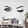 thumbnail image 4 of ZOUSSIQI Eye Eyelashes Wall Decal Sticker Lashes Eyes Eyebrows Beauty Decoration Make Up Wall Sticker JU316-63709, 4 of 9