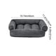 thumbnail image 5 of Pisexur Suministros para mascotas Sofá cama de gamuza para perros, sin fondo, lavable, peinado, relleno, rectangular, para perros, tumbona amigable para mascotas para razperros, gatos y animales, 5 of 6