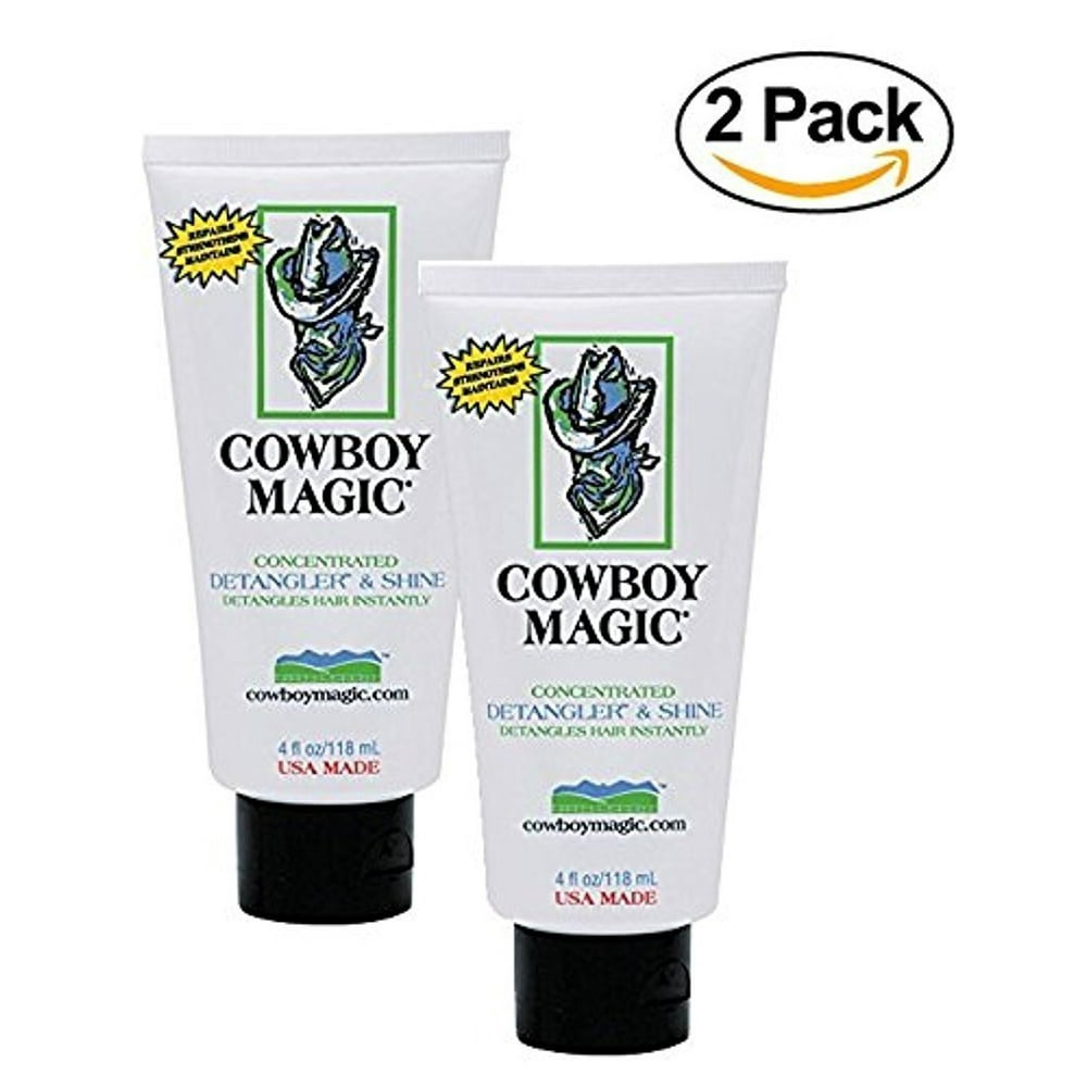 Cowboy Magic Detangler and Shine for Horse, 4Ounce 2 Pack Walmart