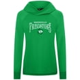 thumbnail image 2 of Women's Levelwear Kelly Green Nashville Predators St. Patrick's Day Slender Raglan Hoodie, 2 of 3