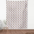 thumbnail image 4 of Ambesonne Rock and Roll Fabric by the Yard Upholstery, Repeating Music, 1 Yard, Orange Violet, 4 of 5