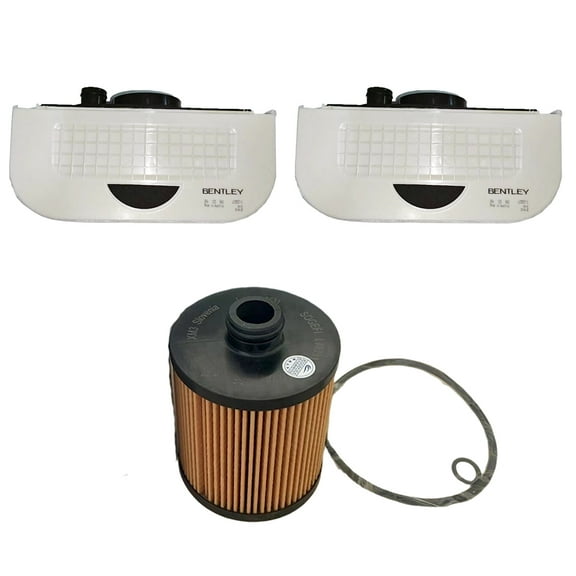 GABECHIN Air Intake Air Filters oil filter Kit For Bentley Bentayga Aftermarket Replacement 36A133843 07P115562b