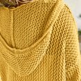 thumbnail image 5 of Women's V Neck Sweater Long Sleeve,Hollow Out Knit Hoodies Crochet Top Beach Lightweight Blouse Yellow S, 5 of 8