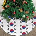thumbnail image 3 of Korean Flag Tree Skirt Christmas Printed Xmas Holiday Decorations Indoor Outdoor 48", 3 of 6