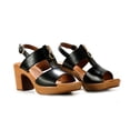 thumbnail image 2 of Sandalia Tacon de plataforma medio Mujer Flexi Piel 102903 Negro Flexi Piel, 2 of 4