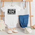 thumbnail image 3 of I Like Big Naps And I Cannot Lie Romper Boys or Girls Infant Baby Brisco Brands 12M, 3 of 6