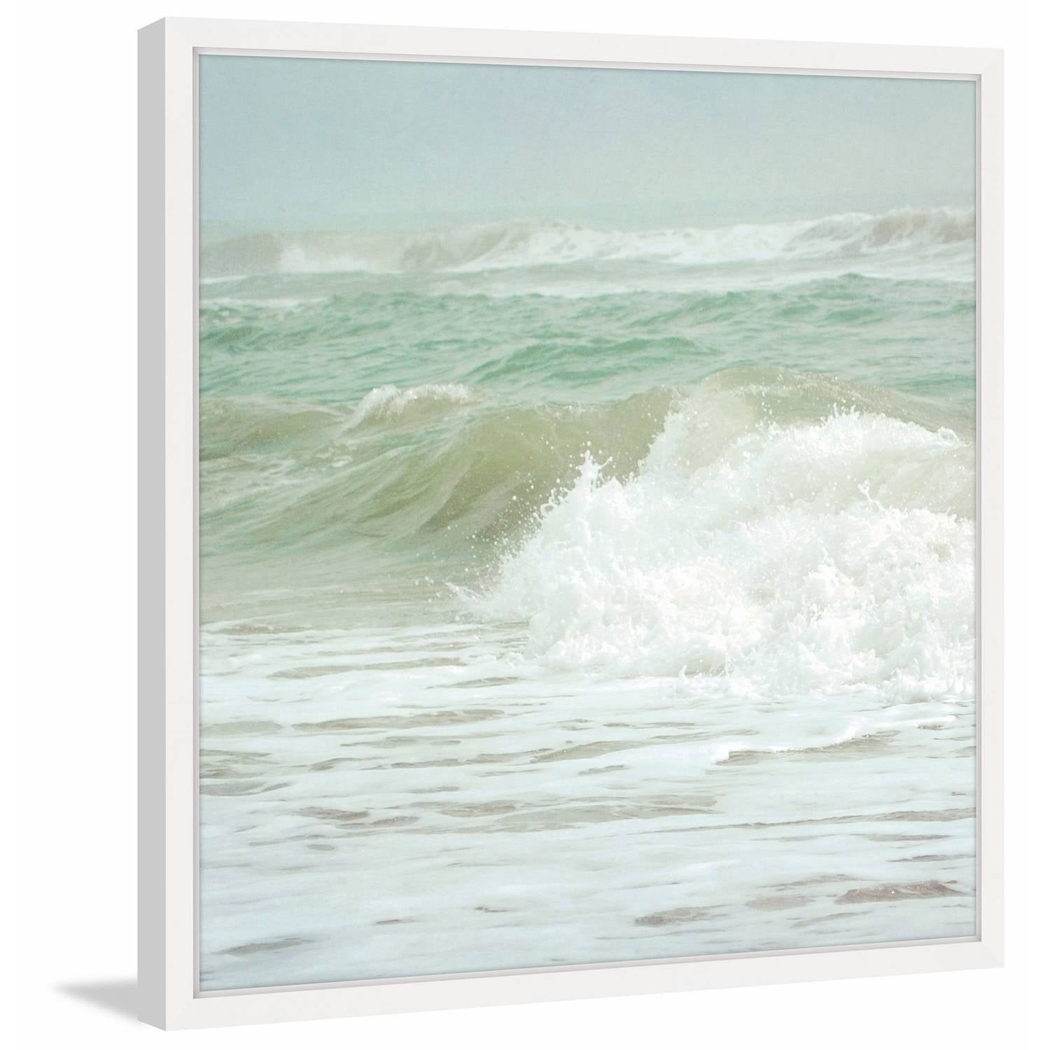 The Power of Sea Framed Painting Print