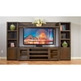 thumbnail image 3 of Pemberly Row Transitional 112" Wood Entertainment Wall in Tobacco Leaf, 3 of 7