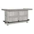 thumbnail image 3 of Home Square 4-Piece Set with Home Bar & Hutch & 2 Bar Stools in Alpine Gray, 3 of 4