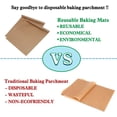 thumbnail image 2 of Half Sheet Pan Liners, 12x16 Inches, Reusable Baking Parchment Sheets, Nonstick Cookie Baking Mat, Teflon Baking Sheet for Half Sheet Baking Pan, Washable & Eco-friendly (10 Pieces), 2 of 5