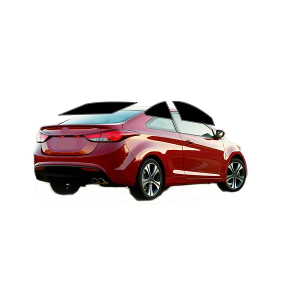 Haiy Co - PreCut 2Ply 05% Window Tint Film Kit For 2013-2016 Hyundai Elantra Coupe -Side+Rear Window